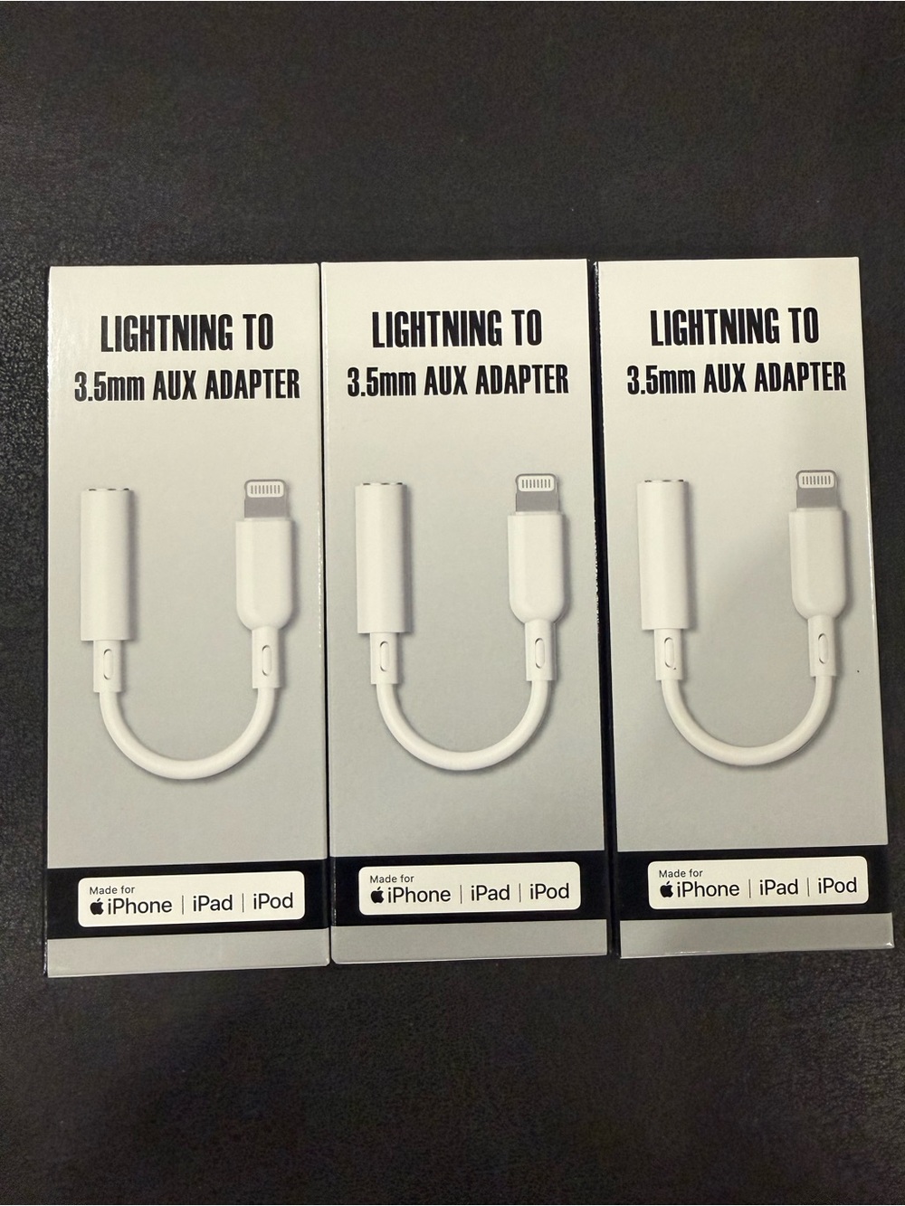 Lightning to 3.5mm Aux Adapter - White